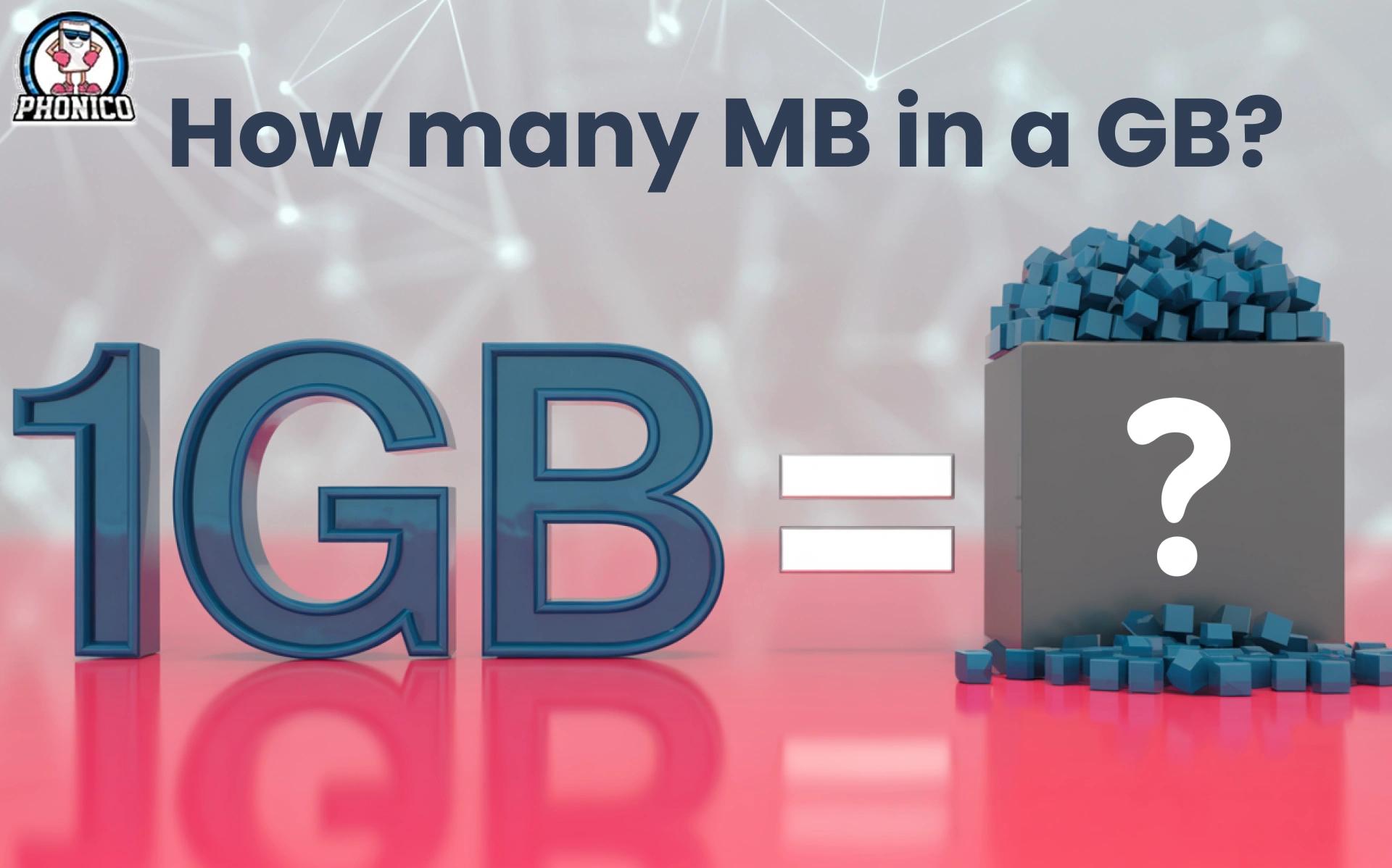 How many MB in a GB Quick Data Conversion Guide