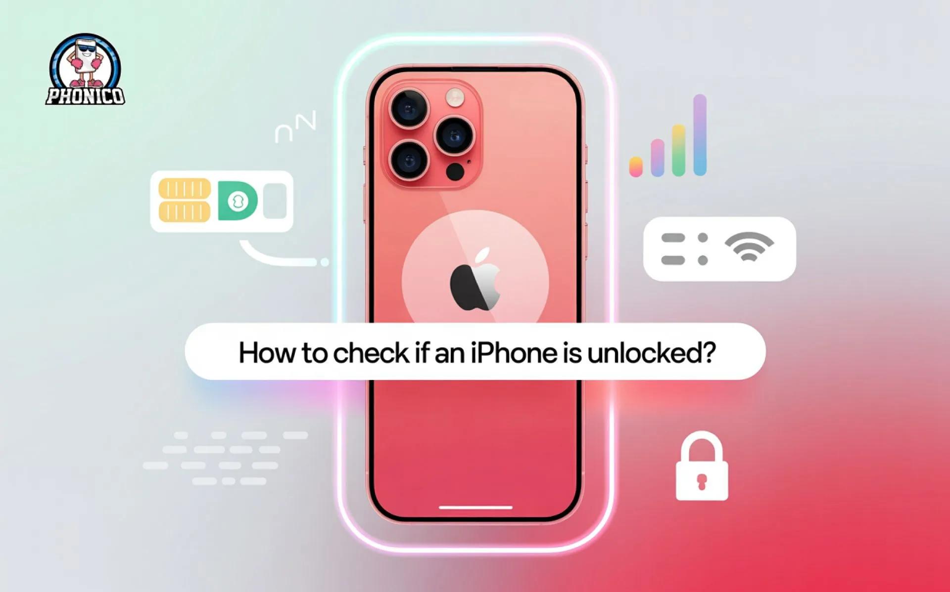 How to check if an iPhone is unlocked?