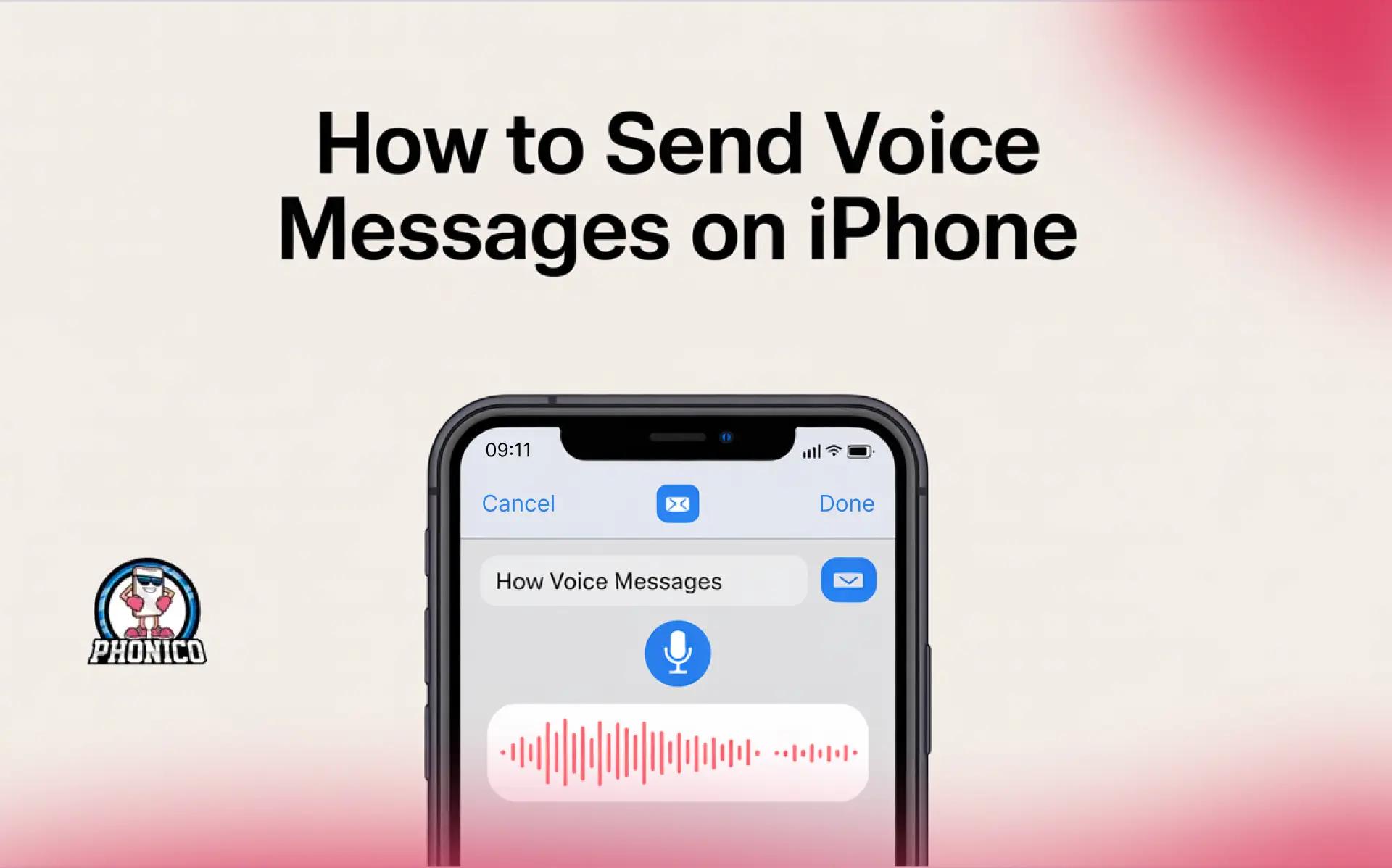 How to send a voice message on iPhone?