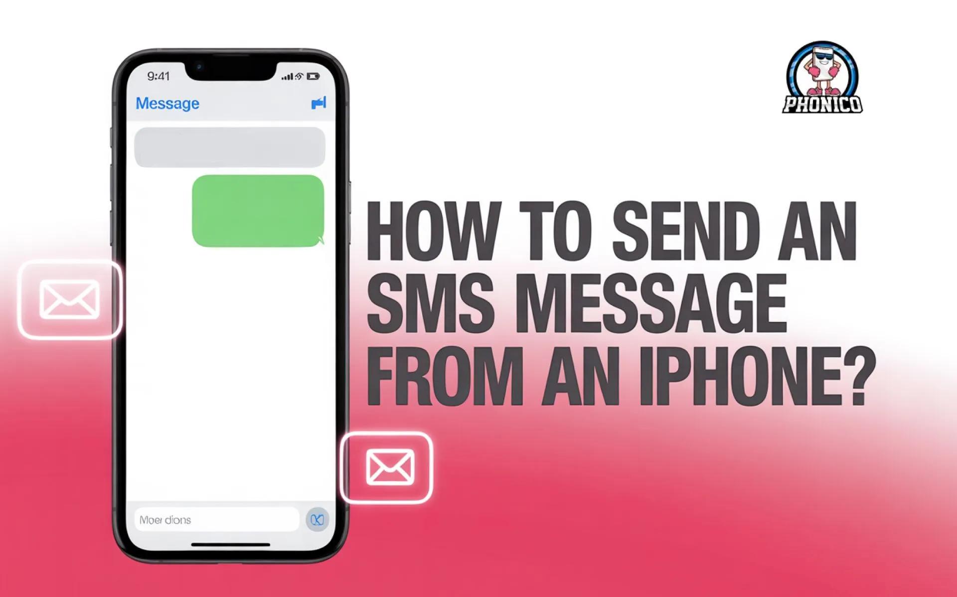 How to send an SMS message from an iPhone? Phonico Guide