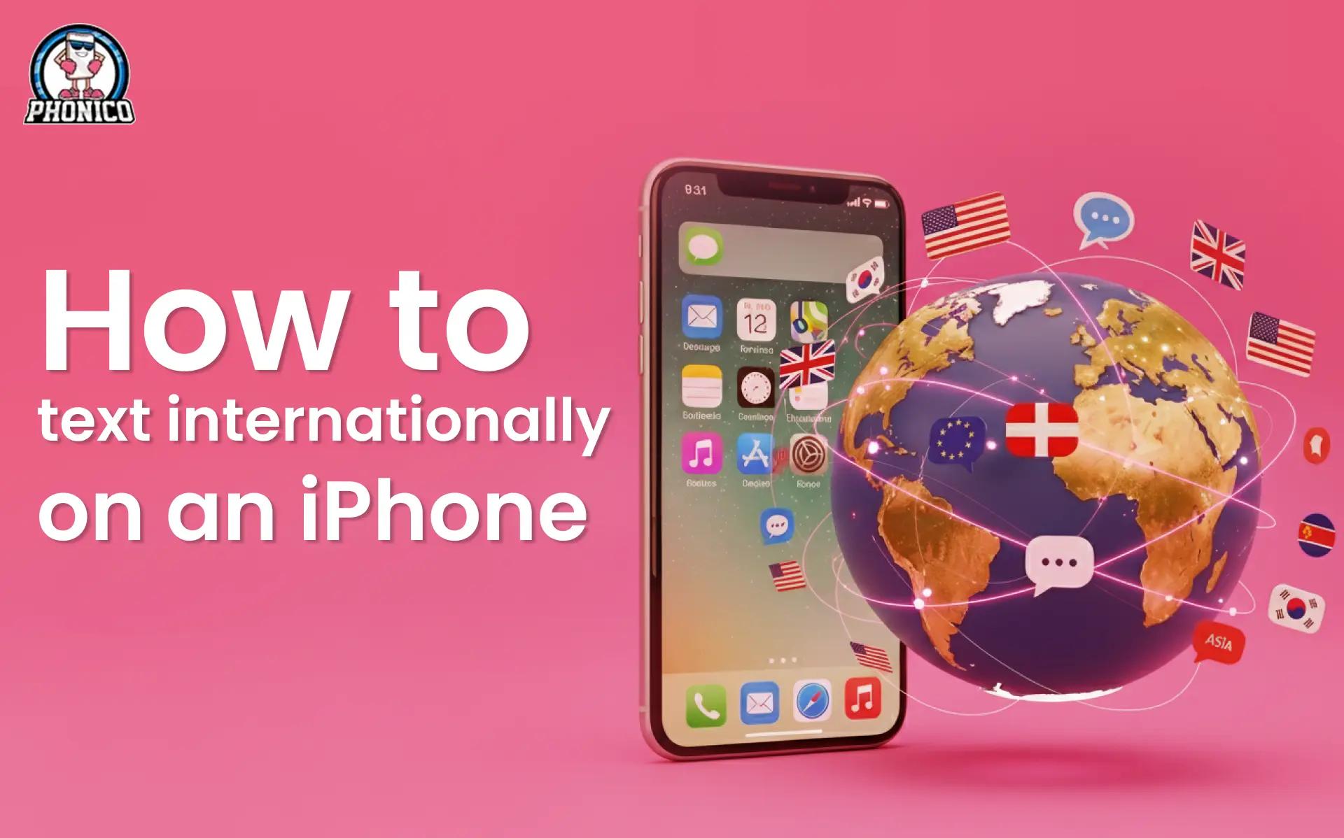 How to text internationally on an iPhone?