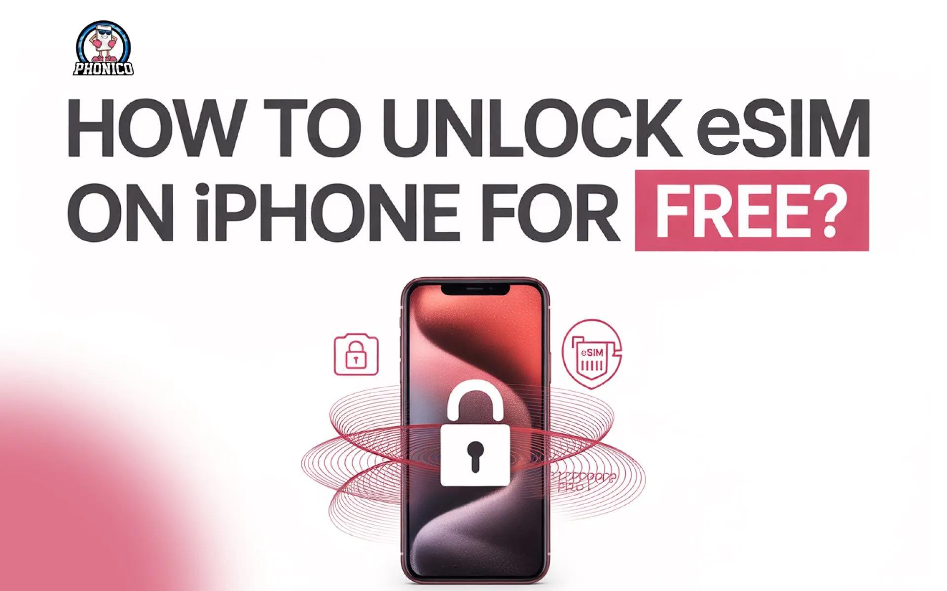 How to unlock eSIM on iPhone for free? Phonico Guide