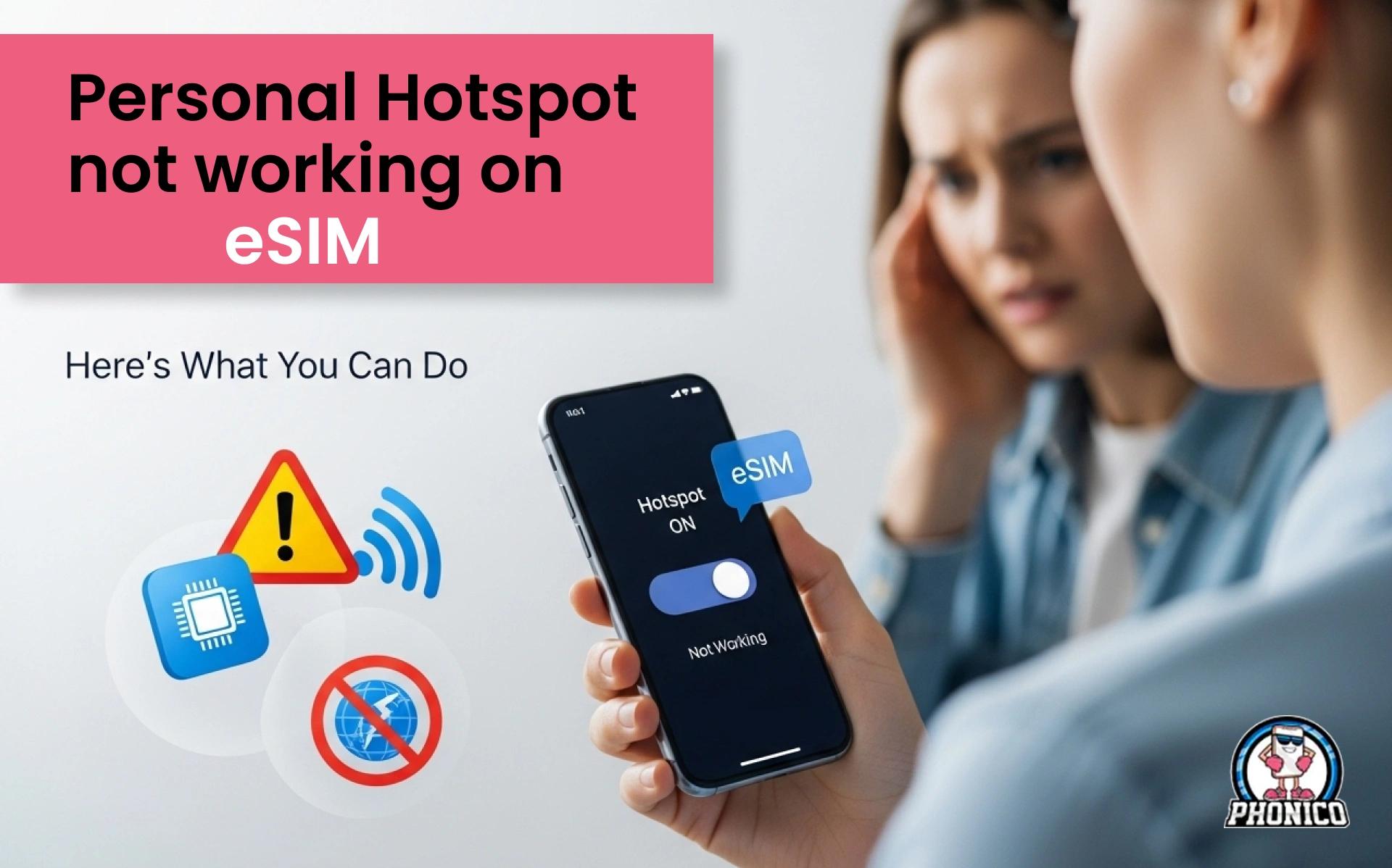 Personal Hotspot Not Working on eSIM | Troubleshooting Guide!