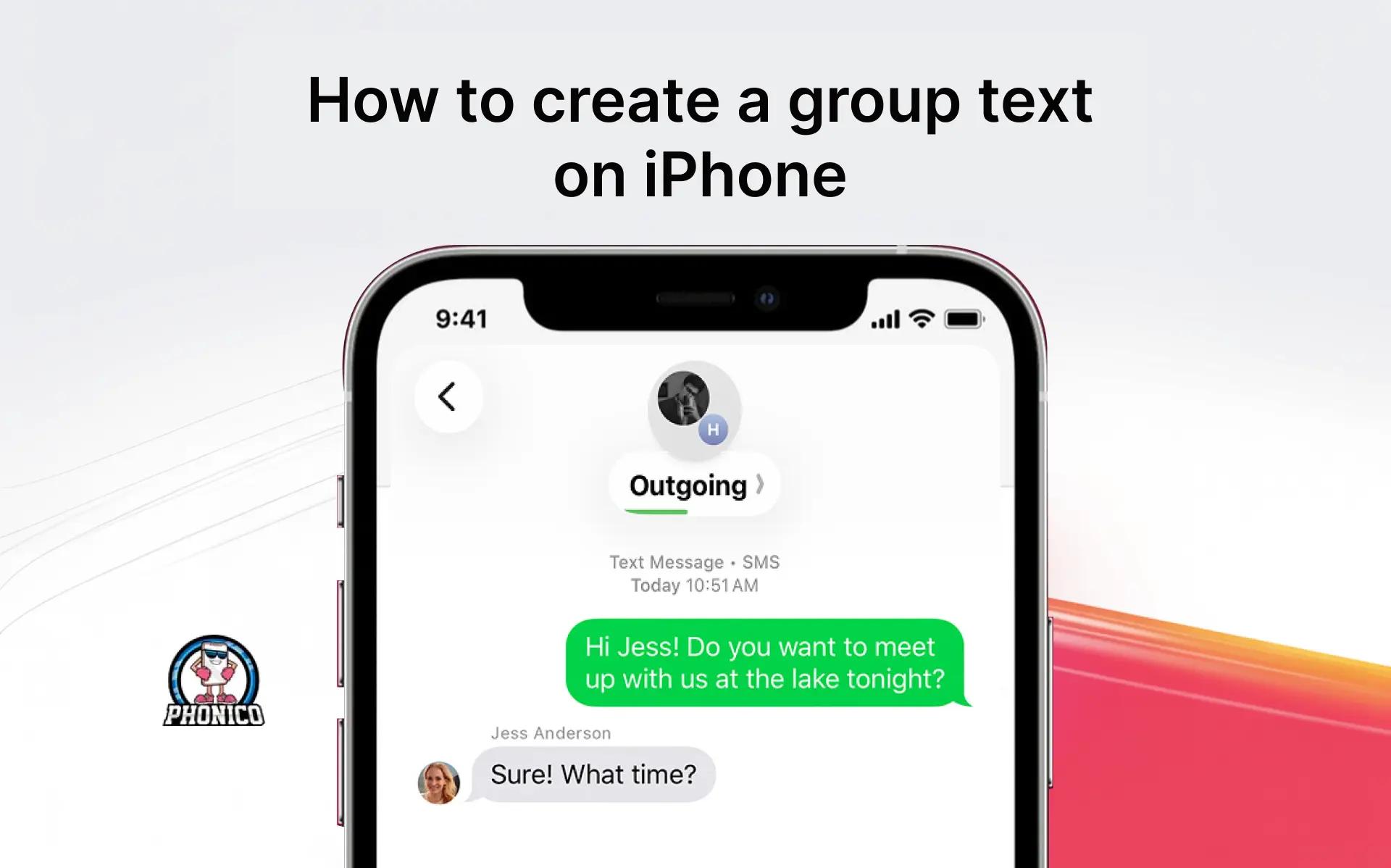 How to create a group text on iPhone